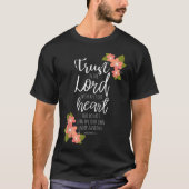 Proverbs 35, Trust in the Lord, Scripture Christia Tシャツ (正面)