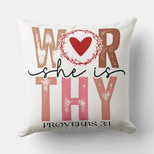 Proverbs 3:1 Faith クッション (裏面)