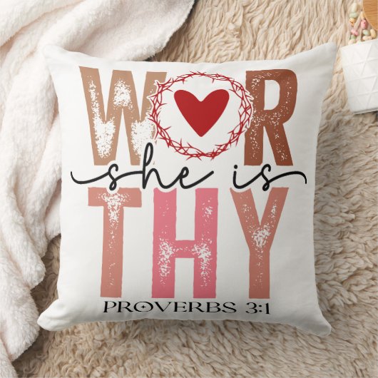 Proverbs 3:1 Faith クッション (ブランケット)