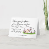 Proverbs 3:24 Bible Verse Jw Encouragement Card シーズンカード (正面)