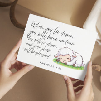 Proverbs 3:24 Bible Verse Jw Encouragement Card シーズンカード