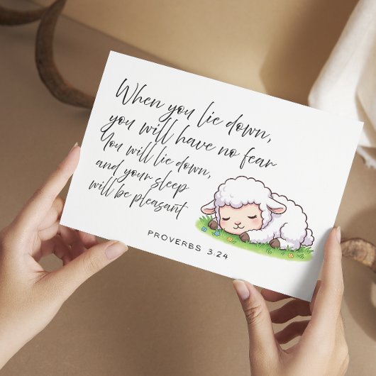 Proverbs 3:24 Bible Verse Jw Encouragement Card シーズンカード