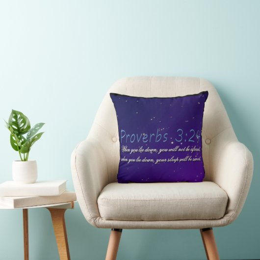 Proverbs 3:24 Pillow クッション (椅子)