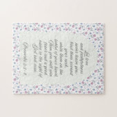 Proverbs 3:3–4 フラワー聖書デザイン ジグソーパズル (横)