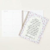 Proverbs 3:3–4 フラワー聖書デザイン プランナー手帳 (ディスプレー)