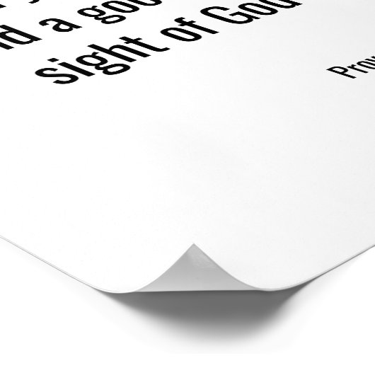 Proverbs 3:3-4 18 x 24 ポスター (角)