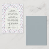 Proverbs 3:3–4 Floral Scripture  ノートカード (正面/裏面)