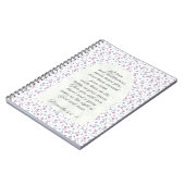 Proverbs 3:3–4 Floral Scripture ノートブック (左側)