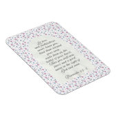 Proverbs 3:3–4 Floral Scripture マグネット (右側)