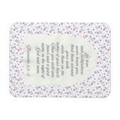 Proverbs 3:3–4 Floral Scripture マグネット (横)