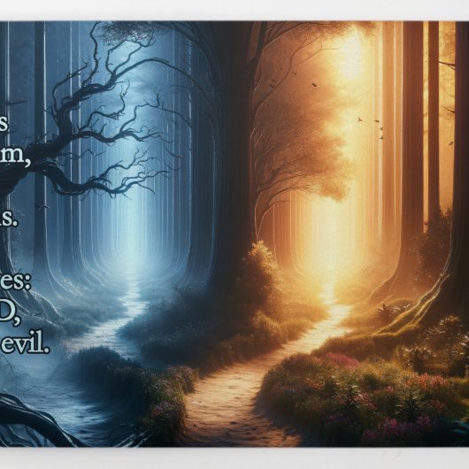 Proverbs 3:3–7 KJV Tract - 主を信頼せよ 三つ折りカード (裏面)