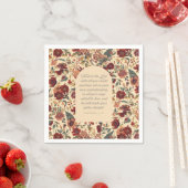 Proverbs 3:5–6 主を信頼する ヴィンテージ フラワー スタンダードカクテルナプキン (インサイチュ)