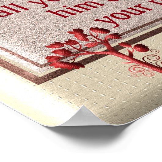 Proverbs 3:5-6 ~~art print ポスター (角)