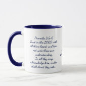 Proverbs 3:5-6 Bible Verse, 11 oz Coffee Mug  マグカップ (左)