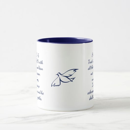 Proverbs 3:5-6 Bible Verse, 11 oz Coffee Mug  マグカップ (中央)