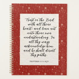Proverbs 3:5-6 KJV 聖書の言葉 画像 プランナー手帳