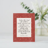 Proverbs 3:5-6 KJV 聖書の言葉 画像 ポストカード (スタンド正面)