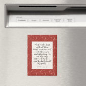 Proverbs 3:5-6 KJV 聖書の言葉 画像 マグネット (インサイチュ (食洗機))