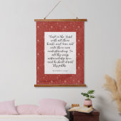 Proverbs 3:5-6 KJV 聖書の言葉 画像 吊り下げ型タペストリー (寝室)