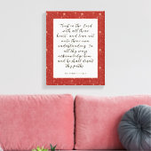 Proverbs 3:5-6 KJV Bible Verse Image キャンバスプリント (インサイチュ (リビング))