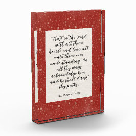 Proverbs 3:5-6 KJV Bible Verse Image  フォトブロック