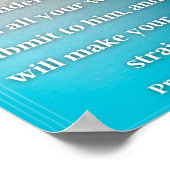 Proverbs 3:5-6 poster ポスター (角)