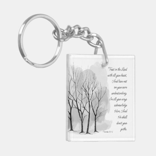 Proverbs 3:5-6 Trust in the Lord キーホルダー (正面左)