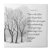 Proverbs 3:5-6 Trust in the Lord タイル (正面)