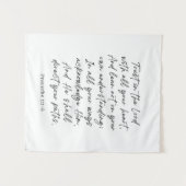 Proverbs 3:5-6 Trust in the Lord タペストリー (正面(横))