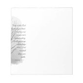 Proverbs 3:5-6 Trust in the Lord ノートパッド (正面)