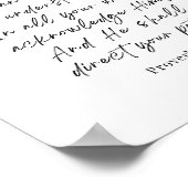 Proverbs 3:5-6 Trust in the Lord ポスター (角)