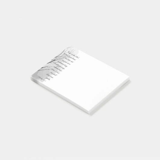 Proverbs 3:5-6 Trust in the Lord ポストイット (アングル)