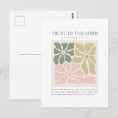 Proverbs 3:5-6 Trust in the Lord ポストカード (正面/裏面)