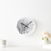 Proverbs 3:5-6 Trust in the Lord ラウンド壁時計 (ホーム)