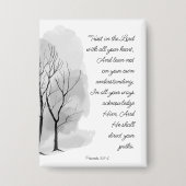 Proverbs 3:5-6 Trust in the Lord 缶バッジ (正面)