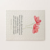 Proverbs 3:5–6 Trust in the Lord Pink Floral ジグソーパズル (横)