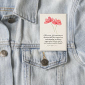 Proverbs 3:5–6 Trust in the Lord Pink Floral 缶バッジ (インサイチュ)