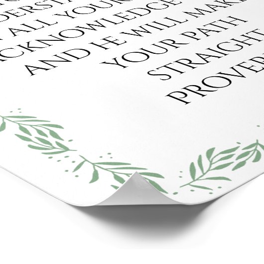 Proverbs 3:5 Poster ポスター (角)