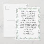 Proverbs 3:5 Poster ポストカード (正面/裏面)