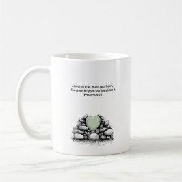 Proverbs 4:23 Bible Verse Christian Faith Gift Mug コーヒーマグカップ