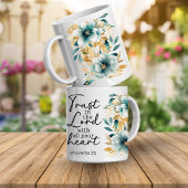 Proverbs Bible Verse Floral Coffee Mug コーヒーマグカップ