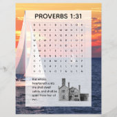 Proverbs Sunset Sailing Church Activity チラシ (正面)