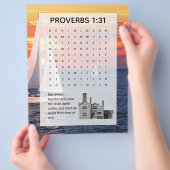 Proverbs Sunset Sailing Church Activity チラシ (手)