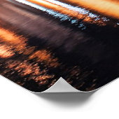 Providence, Rhode Island at night ポスター (角)