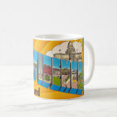 Providence RI Retro Postcard Mug コーヒーマグカップ (正面右)