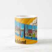 Providence RI Retro Postcard Mug コーヒーマグカップ (中央)