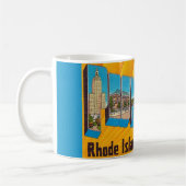 Providence RI Retro Postcard Mug コーヒーマグカップ (左)