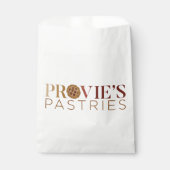 Provie's Pastries ロゴ ギフト バッグ (正面)