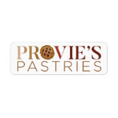Provie's Pastries Logo ラベル (正面)
