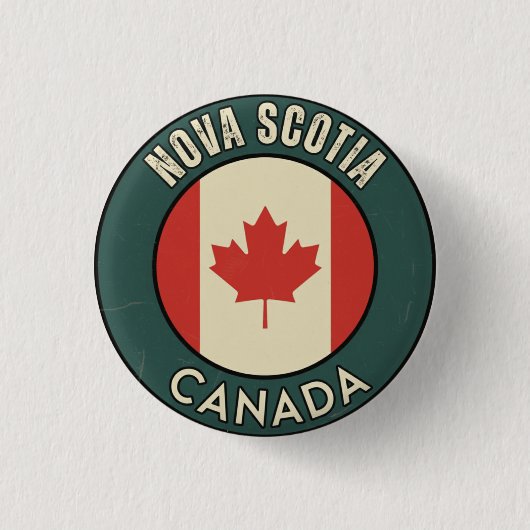 Province of Nova Scotia Canada 缶バッジ (正面)